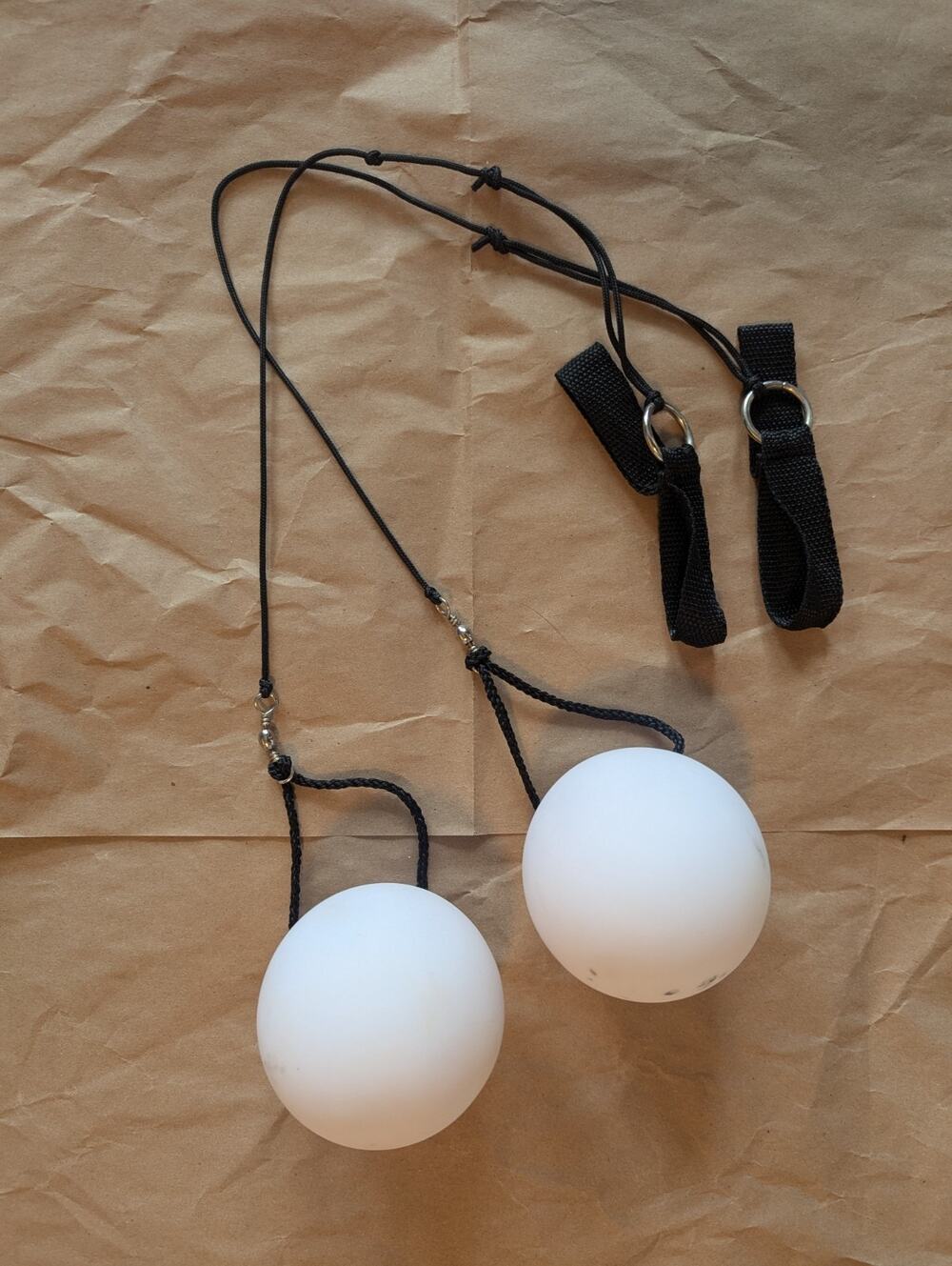 💜Flashing Blinky Lights LED Light-Up Poi Balls Pair